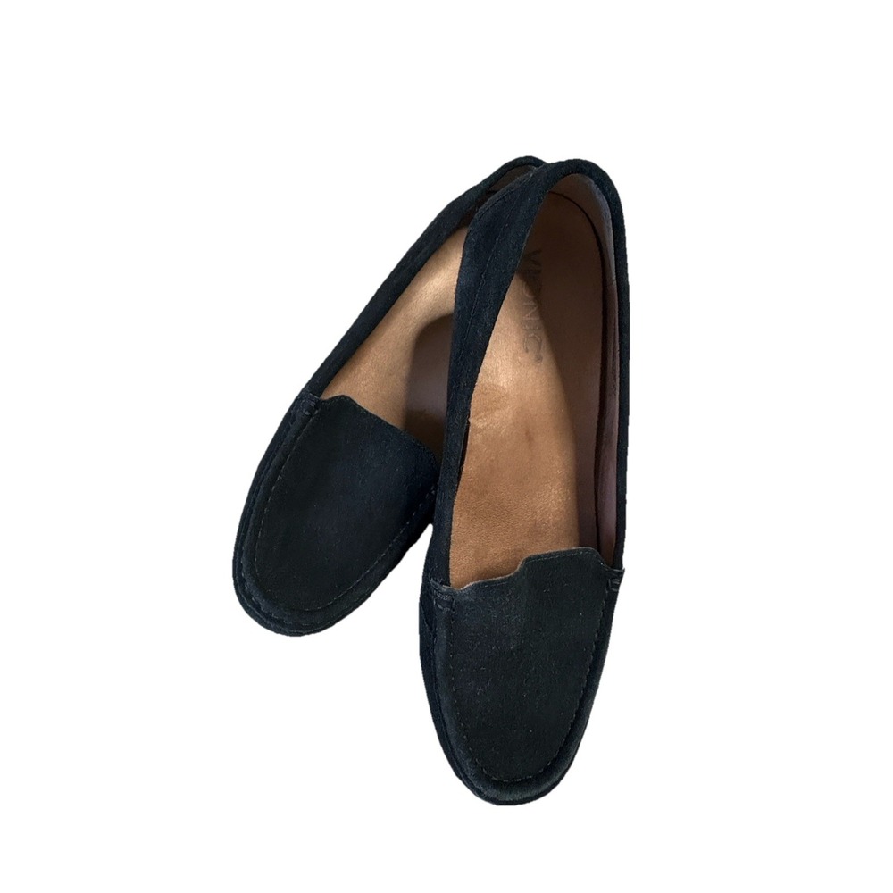 Vionic Debbie Loafers Slip On Comfort Flats Shoes Black Suede Women's Sz 10